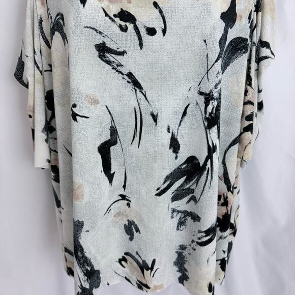 Worthington Open Shoulder Floral Blouse Size X-Large - Picture 3 of 10